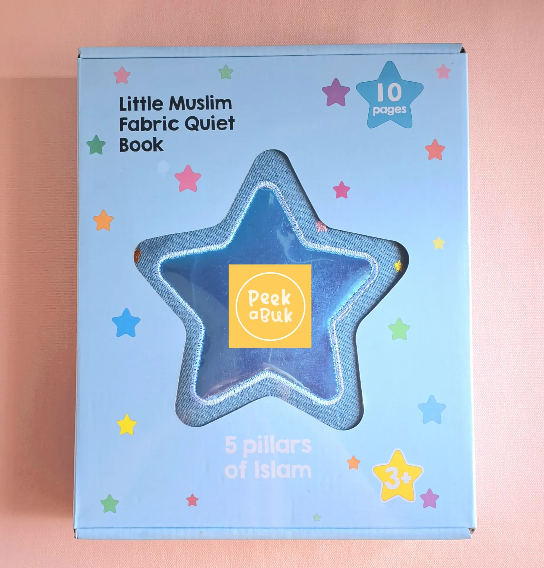 [AYEINA104] 5 Pillars of Islam – Islamic Interactive Fabric Quiet Book for Muslim Kids / Fabric Book